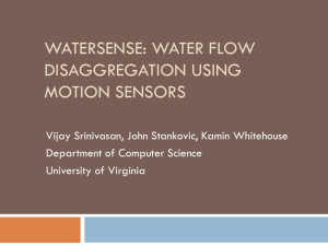 Water flow disaggregation using motion sensors