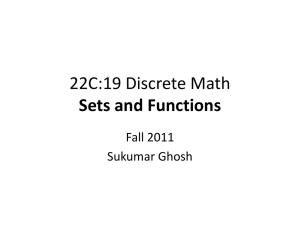 Sets and Functions