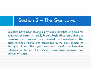 The gas laws