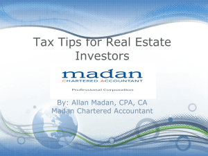 Tax Tips for Real Estate Investors in Canada and the United States