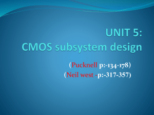 Unit-5 CMOS subsystem design - KIT