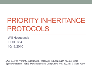 Priority Inheritance Protocols: An Approach to Real