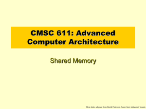 Shared & Distributed memory Interconnection Networks