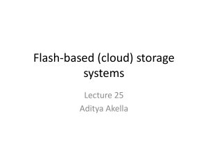Flash-based (cloud storage) - University of Wisconsin