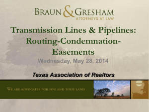 Transmission Lines & Pipelines - Texas Association of REALTORS