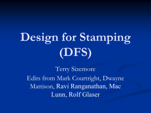 Design for Stampings