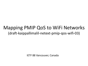 Mapping PMIP QoS to WiFi Networks
