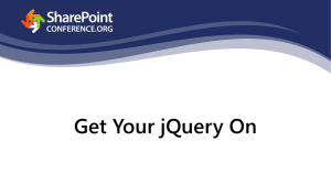 Get Your jQuery On - SharePoint Conference .ORG