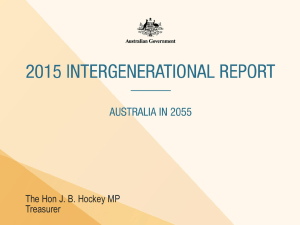 2015 Intergeneration Report Presentation Slides [PPTX