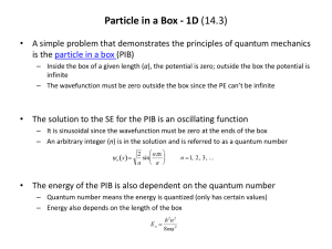 Particle-in-a-box