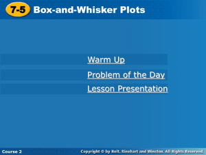 box-and-whisker plot