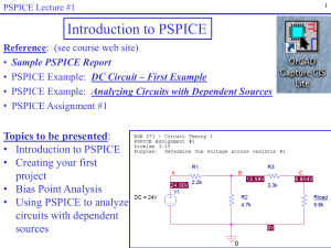 PSPICE Lecture #1 - Faculty Websites