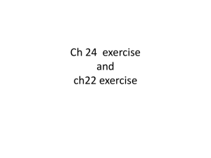 Ch 24and ch22 exercise