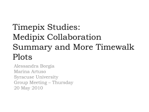Timepix Studies: Medipix collaboration summary and more timewalk