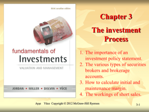 The Investment Process