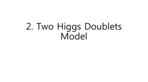 Two Higgs Doublets Model