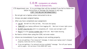 C.O.W. (computers on wheels) Rules & General Info.