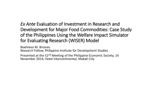 Ex Ante Evaluation of Investment in Research and