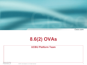 Power Point slides - Cisco Unity Tools