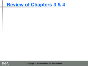Review of Chapters 3 & 4
