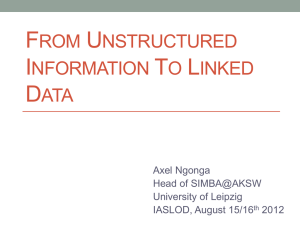 From Unstructured to Structured Data