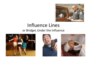 Influence Lines or Bridges Under the Influence