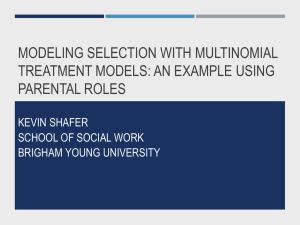 Modeling Selection with Multinomial Treatment Models: An Example