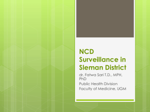 NCD Surveillance in Yogyakarta