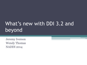 What*s new with DDI 3.2 and beyond