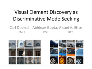 Visual Element Discovery as Discriminative Mode Seeking