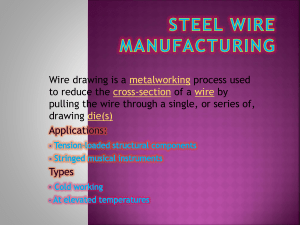 STEEL WIRE MANUFACTURING