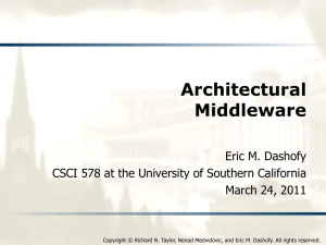 Architectural Middleware - Center for Software Engineering