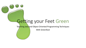 Java Programming: Getting Your Feet Green