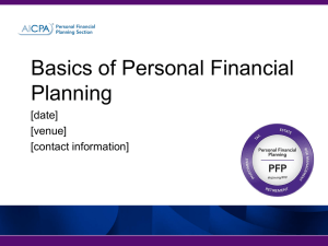 Financial Planning Basics Presentation