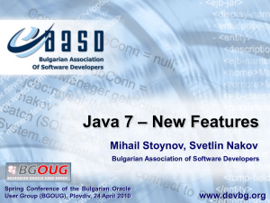 Java 7 * New Features - Svetlin Nakov