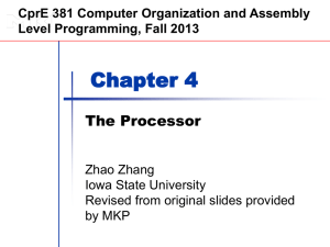Chapter 4 — The Processor