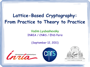 Lattice-based cryptography