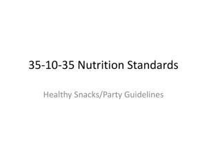 35-10-35 Nutrition Standards