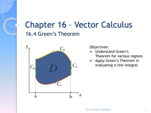 16.4 Green`s Theorem