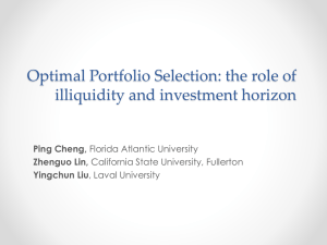 Optimal Portfolio Selection: The Role of Illiquidity and Investment