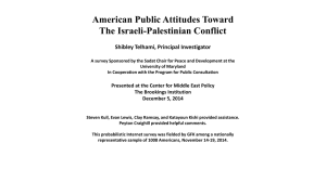 American Public Attitudes Toward the Israeli