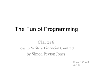 The Fun of Programming, Chapter 6, How to Write a