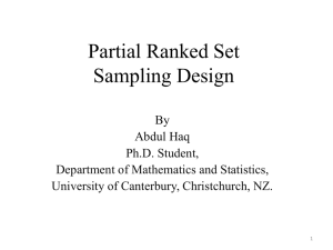 Abdul Haq - Partial Ranked Set Sampling Design