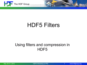 HDF5 filters - The HDF Group