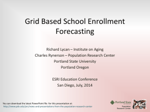 Grid Based School Enrollment Forecasting