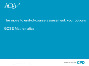 The move to end-of-course assessment