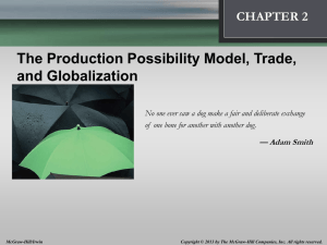 The Production Possibility Model