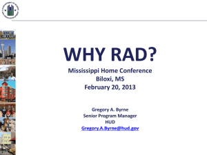 Why RAD? - Mississippi Home Corporation