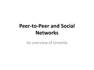 Gnutella P2P network