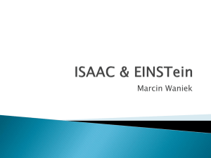 ISAAC & EINSTein